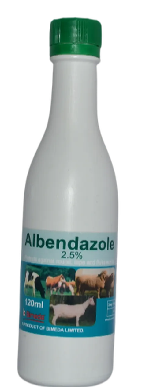 ALBENDAZOLE 2.5% 120MLS
