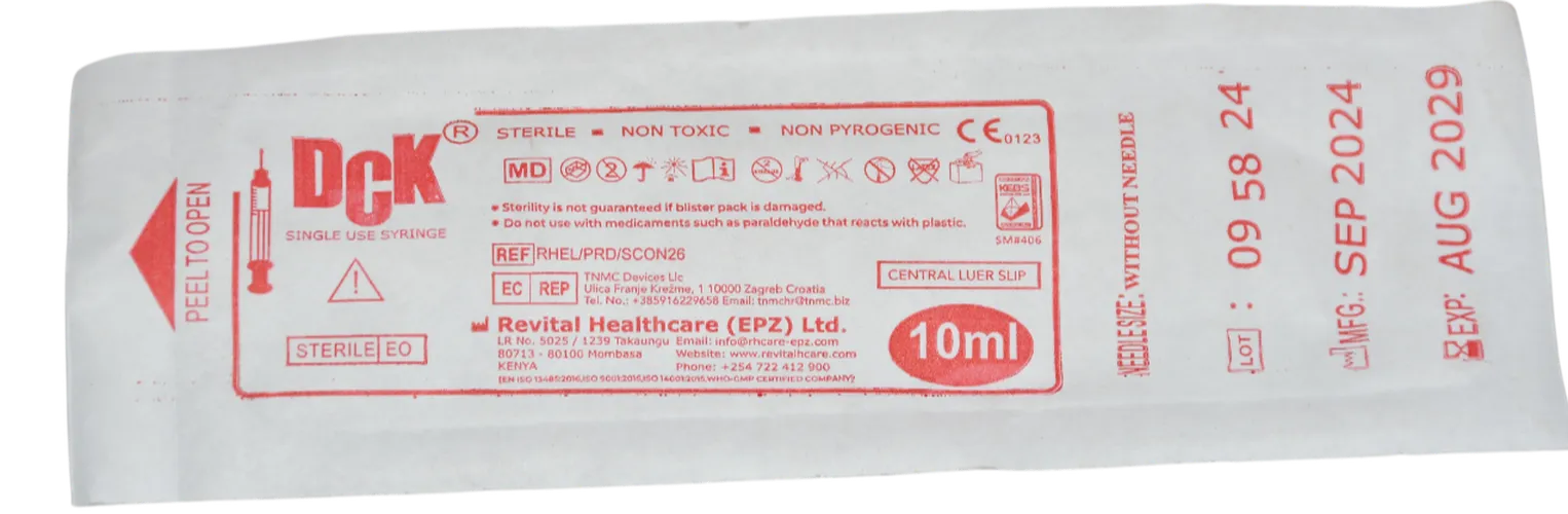 DISPOSABLE SYRINGES 10MLS