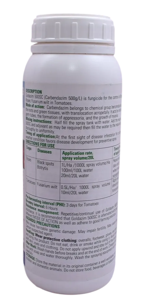 CARBENDAZIM GOLDAZIM  500MLS