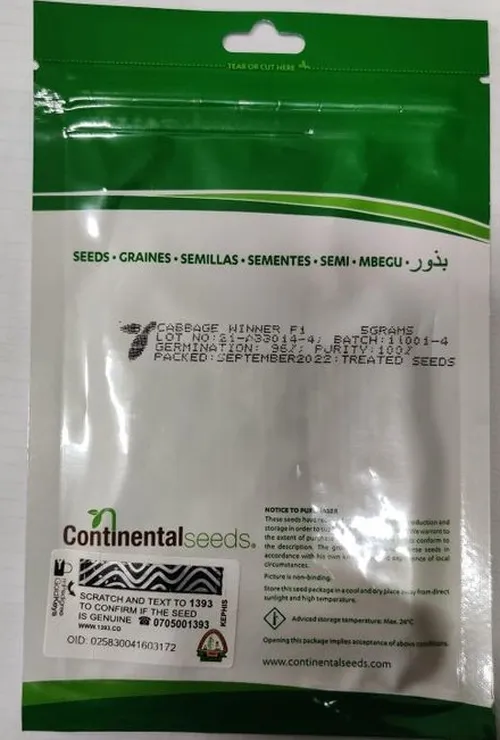 CABBAGE WINNER F1  10GMS CONTI