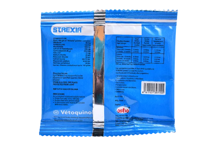 POULTRY VITAMIN STREXIA 100GMS OSHO