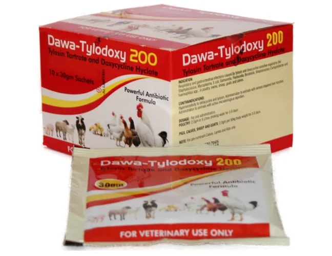 POULTRY ANTIBIOTIC TYLODOXY 200WSP  25GMS TYLOSIN VETCARE