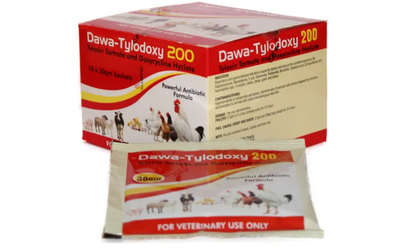 POULTRY ANTIBIOTIC TYLODOXY 30GM TYLOSIN DAWAS