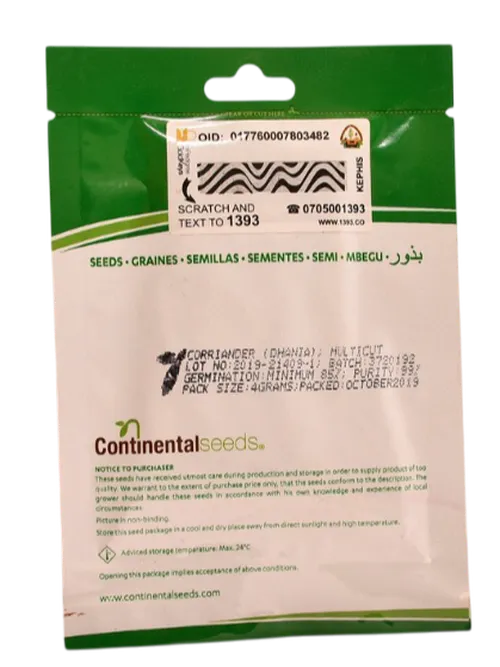 CORRIANDER DHANIA 4GM CONTI