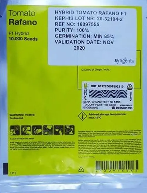 TOMATO RAFANO F1 1000SEEEDS