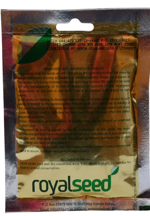 BUTTERNUT WALTHAM 25GMS ROYAL SEED