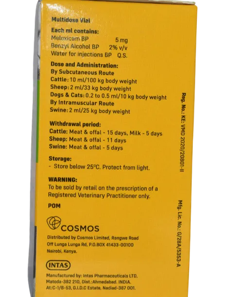 MELONEX INJECTION 100MLS MELOXICAM