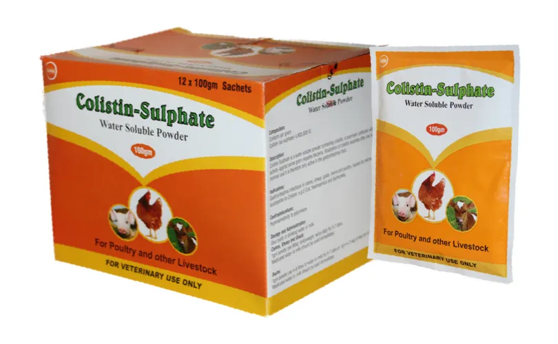 POULTRY ANTIBIOTIC COLISTIN 100GMS DAWAS SULPHUR