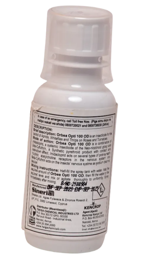 ORBEA OPTI 100 OD 100MLS(IMIDACLOPRID+BETA-CYFLUTHRIN)
