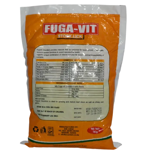 FUGA-VIT STOCK LICK 2KG AVA CHEM