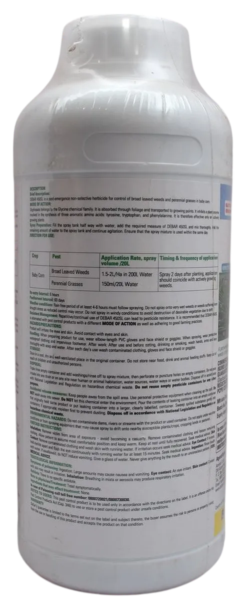 DEBAR 450SL 1LTR GLYPHOSATE
