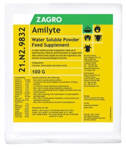 POULTRY VITAMIN AMILYTE 20GMS
